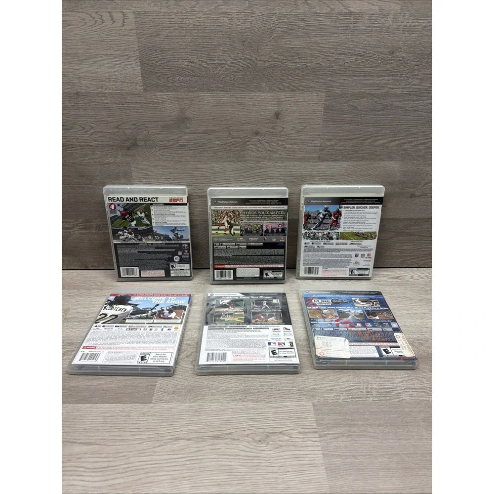 PS3 PlayStation Games Lot Of 6 Sports Lot Madden & MLB Baseball Tested Very Nice